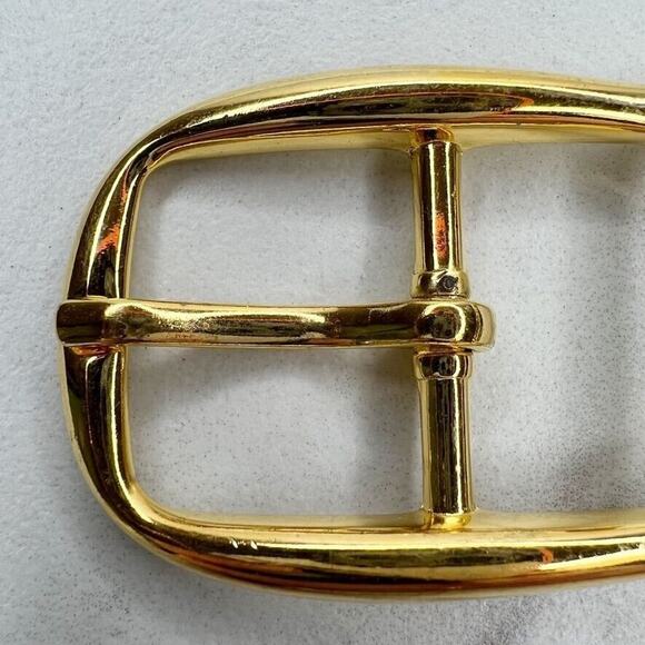 Vintage Gold Tone Simple Basic Belt Buckle for up to 1 Inch Belt - Picture 7 of 9